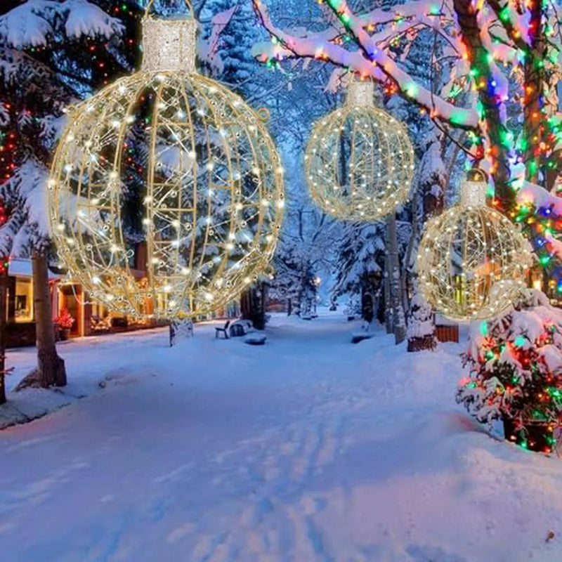 Luces Navideñas Plegables Para Exterior Con 70 Luces Led - D
