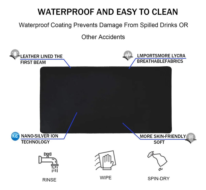 Mouse Pad Xxl 800x400mm Negro