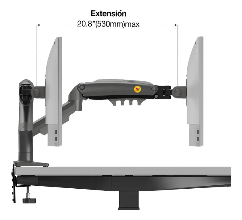 Soporte Monitor North Bayou Nb F80 Ergonomico