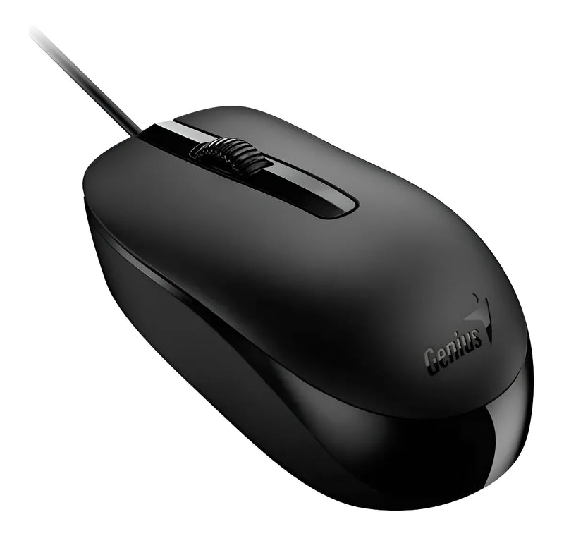Kit de teclado y mouse Alámbrico Genius KM-160 de color negro- En español