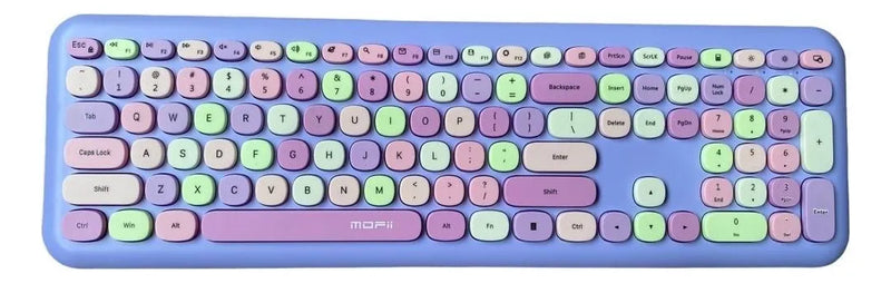 Mofii 666 Teclado Ratón Combo Inalámbrico 2,4 G Color Mixto
