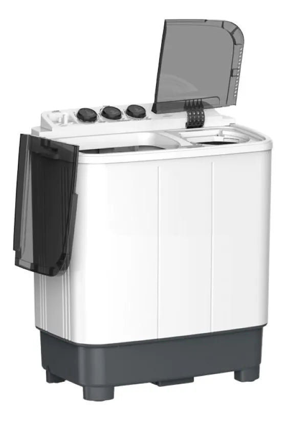Lavadora Midea Twin Force Carga Superior 10.1kg Blanca