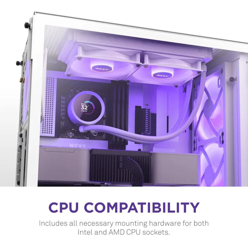Enfriador De Líquido Nzxt Rl-kr240-w1 Enfriador De Líquido R