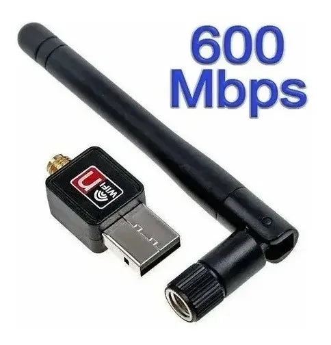 Adaptador Wifi Usb 600mbps Antena 802.iin 802-1 Wireless