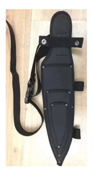 Funda Porta Cuchillos Y Chaira Para Cintura Negro