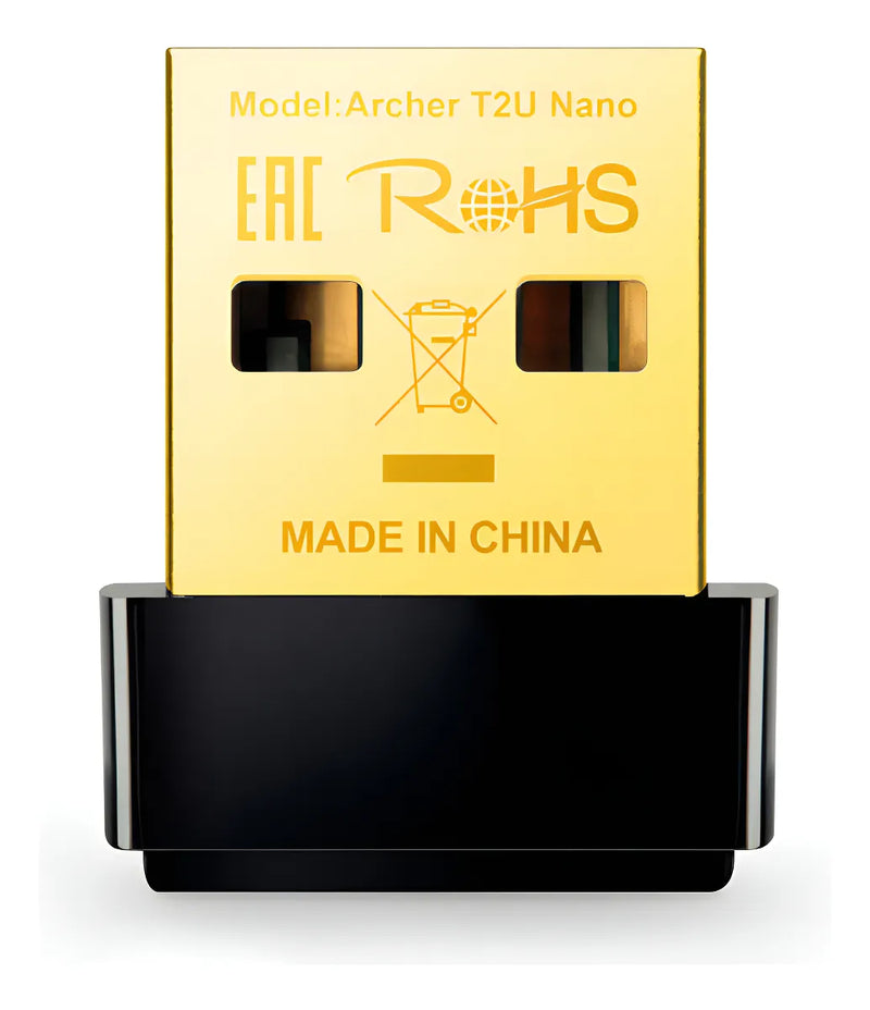 Placa De Red Usb Tp Link Archer T2u Wifi Nano Ac600 Dual Band