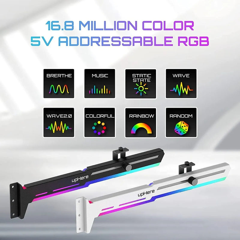 Soporte Peso Tarjeta Video Argb Gamer Led Rtx Amd Pc Gamer