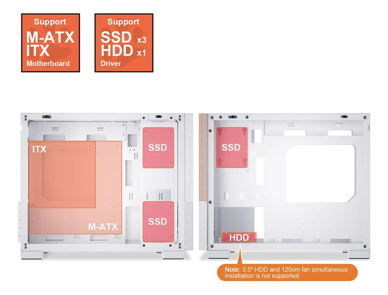 Segotep Memphis M-atx Carcasa Para Pc Con Paneles De Vidrio