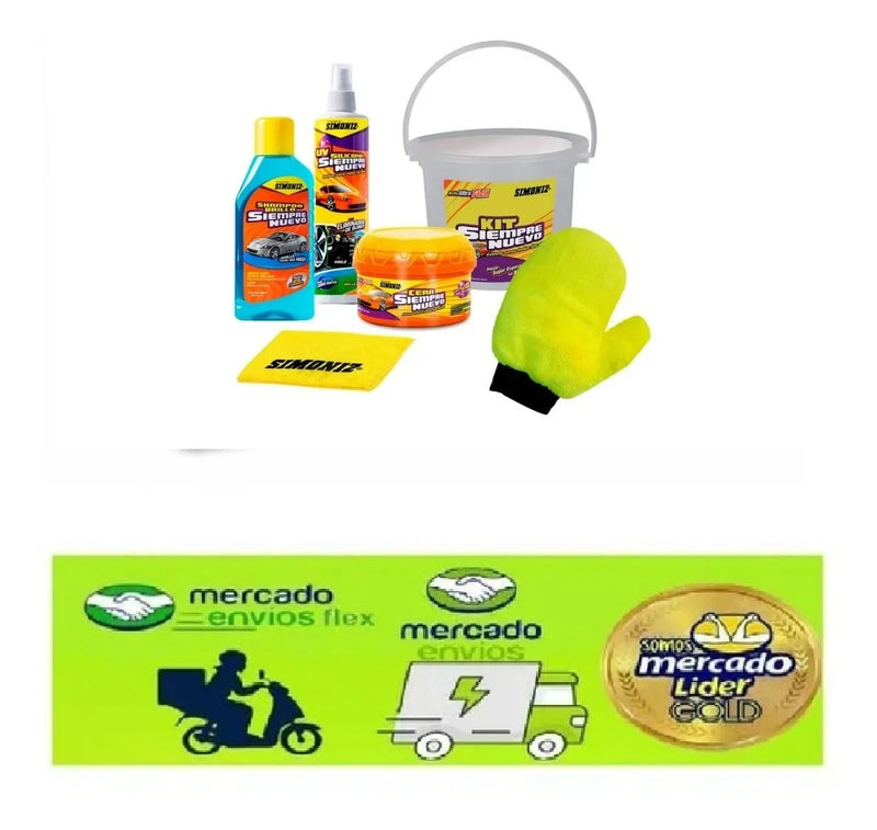 Kit Simoniz Cera Shampoo Silicona Espuma Auto Carro