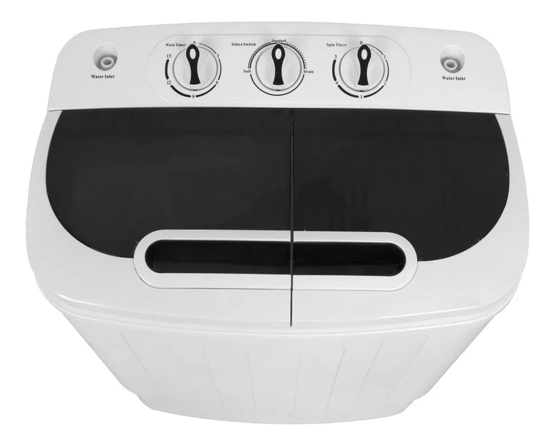 Mini Lavadora Doble Tina De 13 Libras, Compacta Portátil