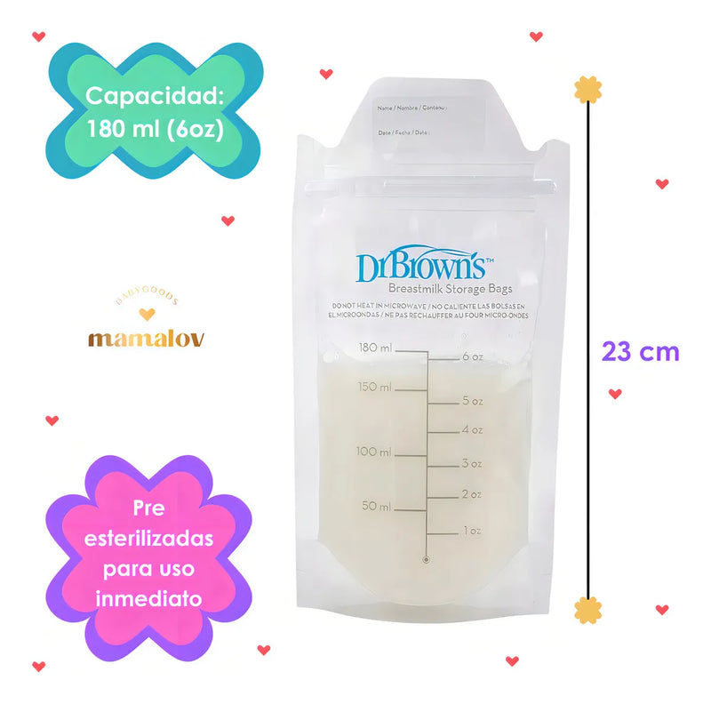 Bolsas Almacenadoras De Leche 50 Pack S4205 Dr Browns