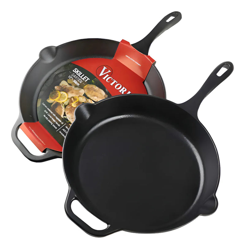 Sartén De Hierro Fundido Curado Victoria® 30 Cm / 12 In