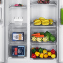 Nevecón Inverter Side By Side 480 Litros Brutos Mabe MSL480LPLSS0 Color Plateado