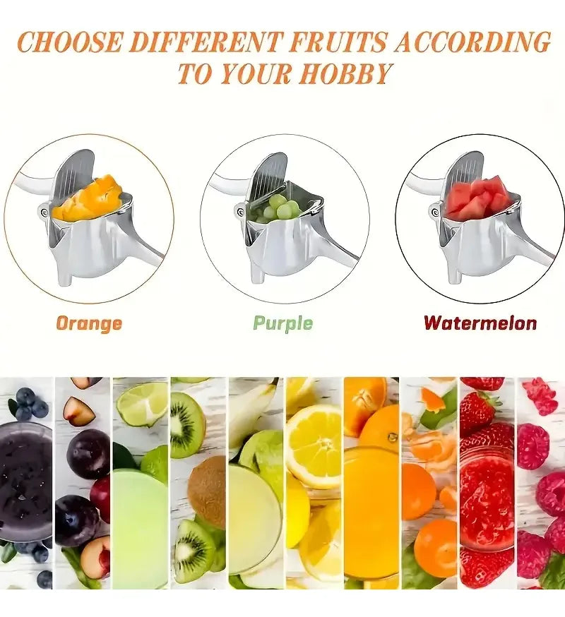 Exprimidor Manual De Naranjas, Limones, Frutas En Aluminio