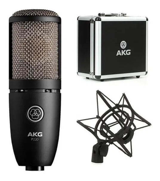 Micrófono AKG P220 Condensador Cardioide color negroS