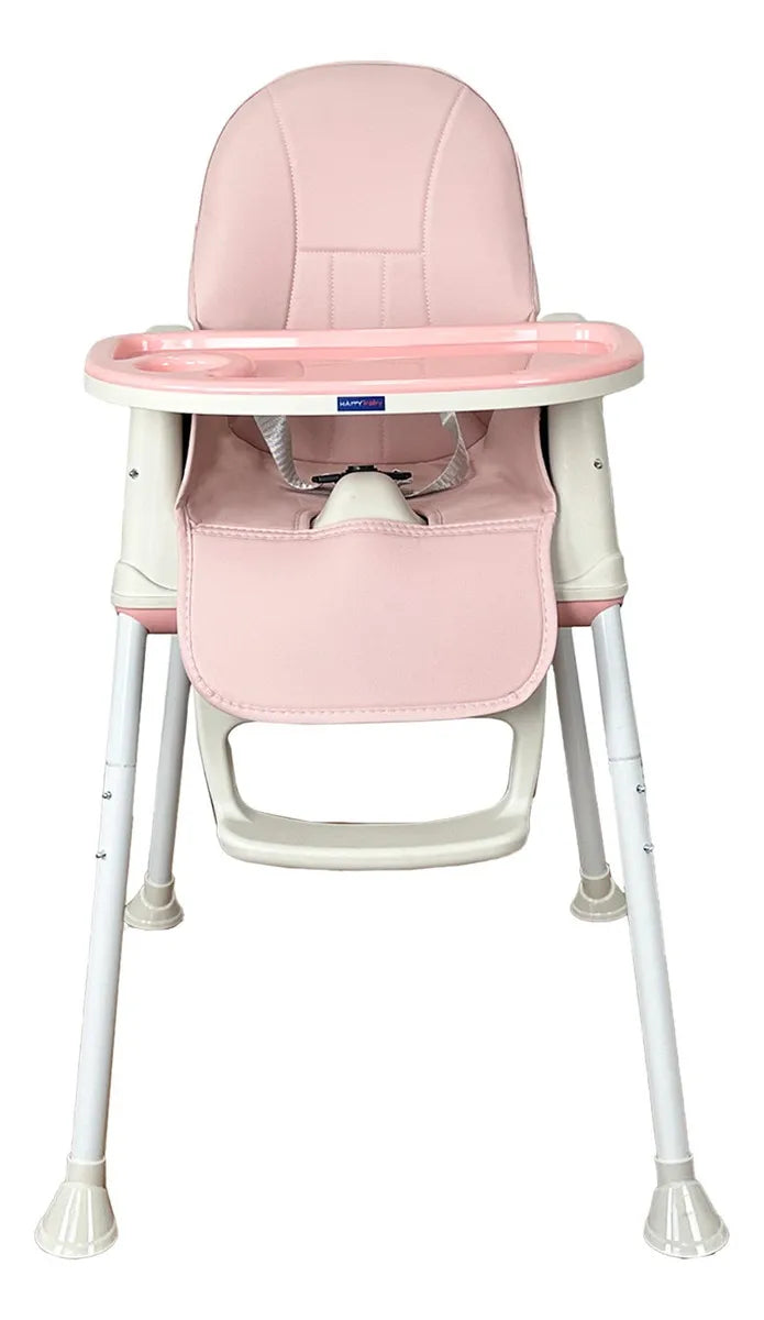 Silla Comedor Bebe 3en1 Happy Baby Zoe Color Rosa