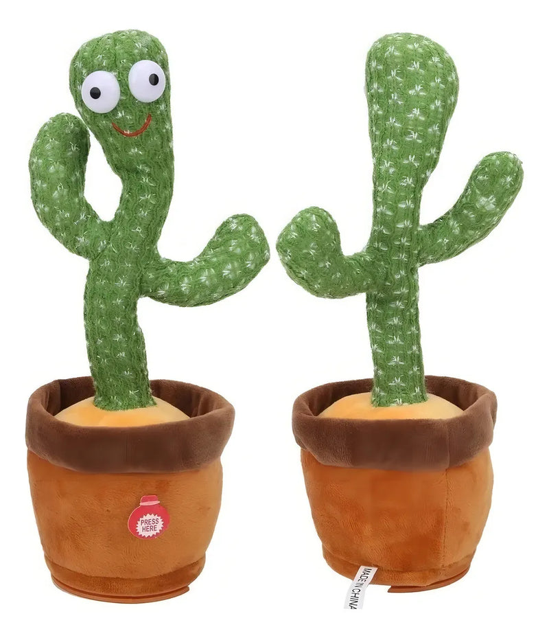 Cactus Bailarín Musical Repite Voz Recargable Interactivo