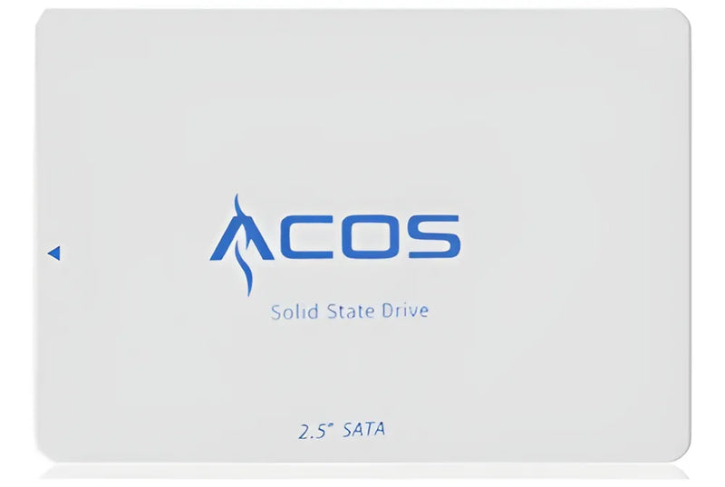 Disco sólido Acos Hd Ssd 256 GB 2.5 SATA, color blanco