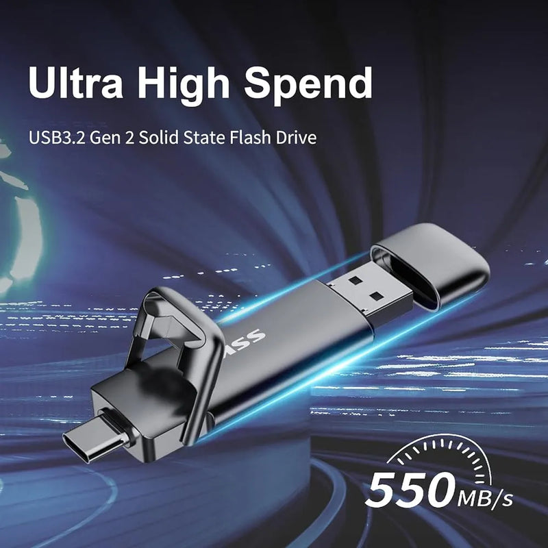 Unidad Usb Ssk De 1 Tb, Ssd Externo Usb Super Fast 550mb/s 2