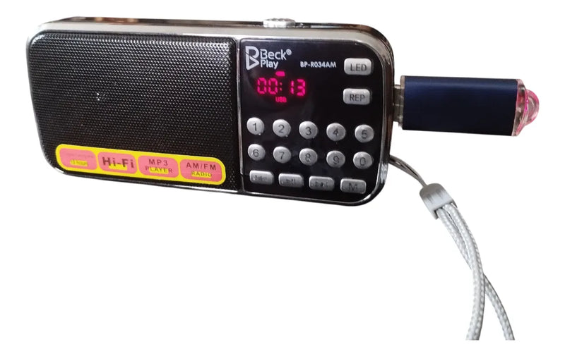 Radio Digital Am Fm Bolsillo Recargable Usb Mp3 Gran Sonido