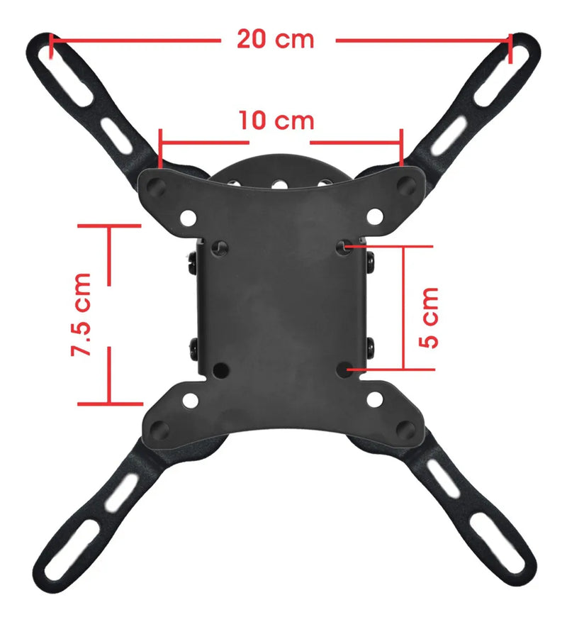 Soporte De Pared Tv/monitor 13''»55''/30kg, Techgo Spf-1102a Negro