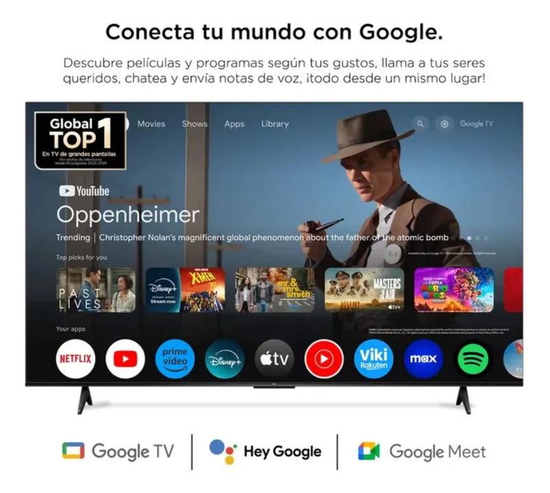 Televisión TCL 43" 43V6C 4k-uhd - Smart TV Google