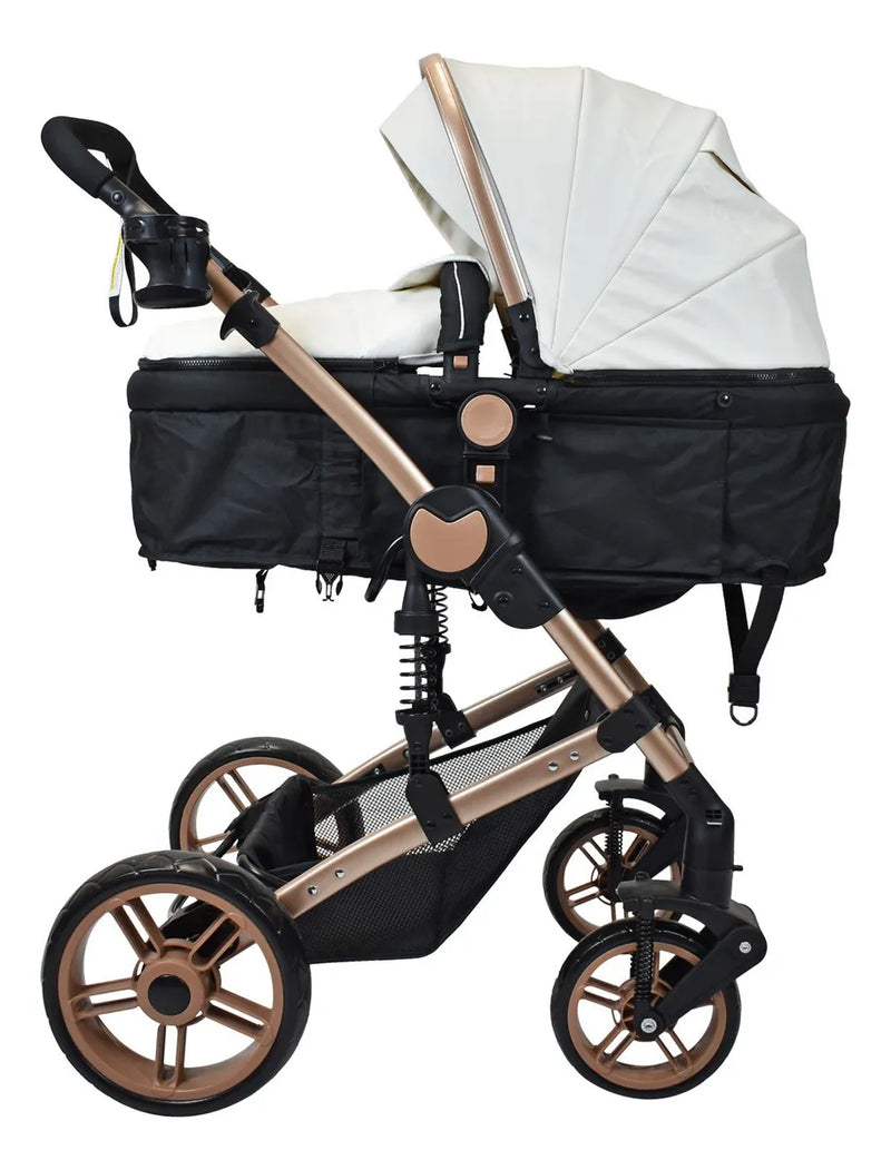 Coche Bebe Travel System Gadi Happy Baby Blanco