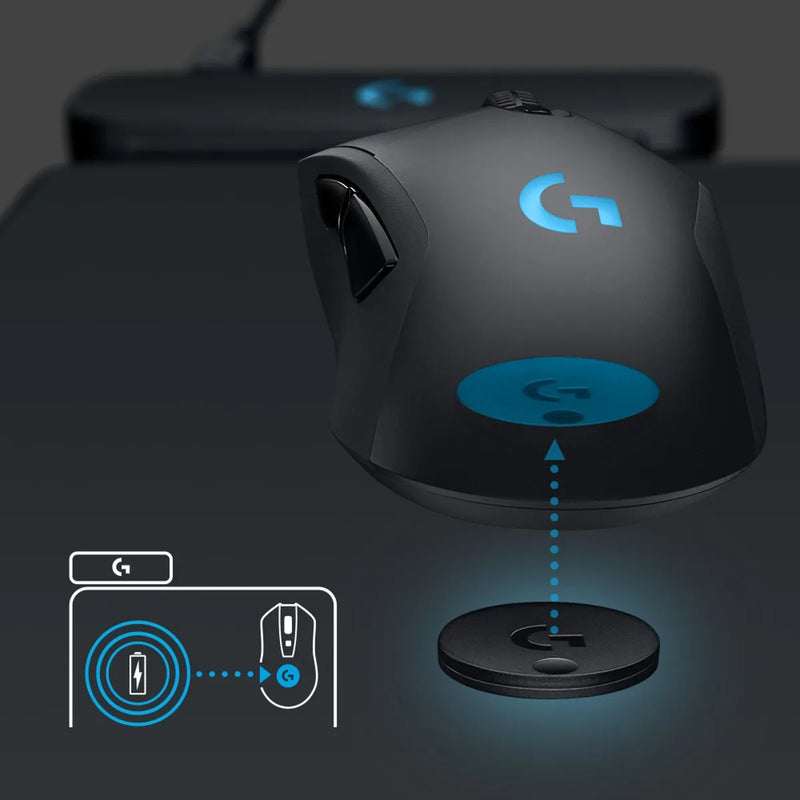 Pad Mouse Logitech Powerplay / Sistema De Carga Inalámbrica Black