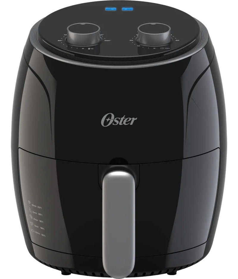 Oster® Freidora De Aire Manual, Capacidad 3.8l Antiadherente Color Negro 127