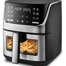 Olla Freidora De Aire Digital Gourmia 6.6 Lts Airfryer Negro