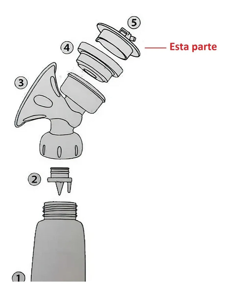 Repuesto Tapa De Tetero De Extractor Eléctrico