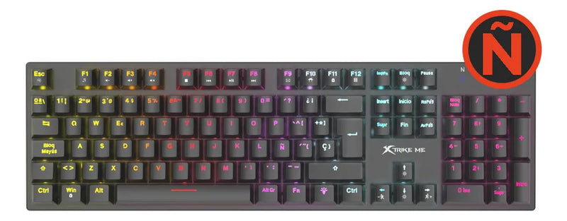 Teclado Gamer Mecanico Retroiluminado Usb Xtrike Me Gk-988
