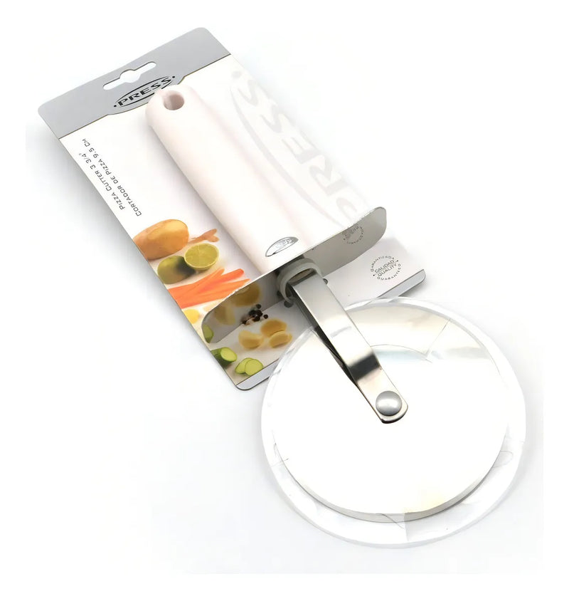 Cortador De Pizza Disco 9.5 Cm Grande Acero Inoxidable Press