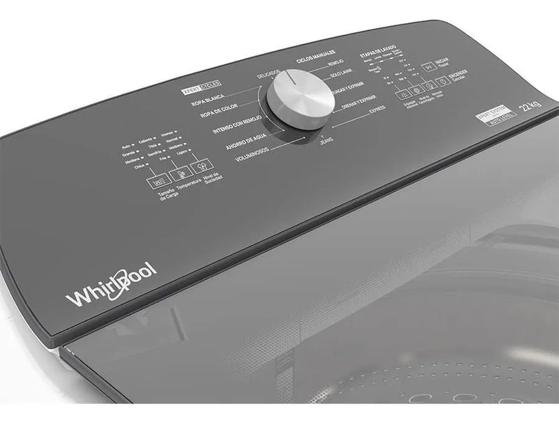 Lavadora Superior 22kg Xpertsystem Tapa Vidrio Bl 8mwtw2241w Blanco