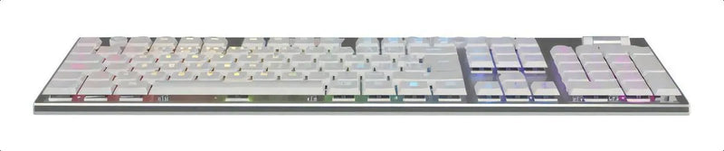 Teclado Mecánico Redragon Horus White Fs K618w-rgb Wireless Color Del Teclado Blanco Idioma Español