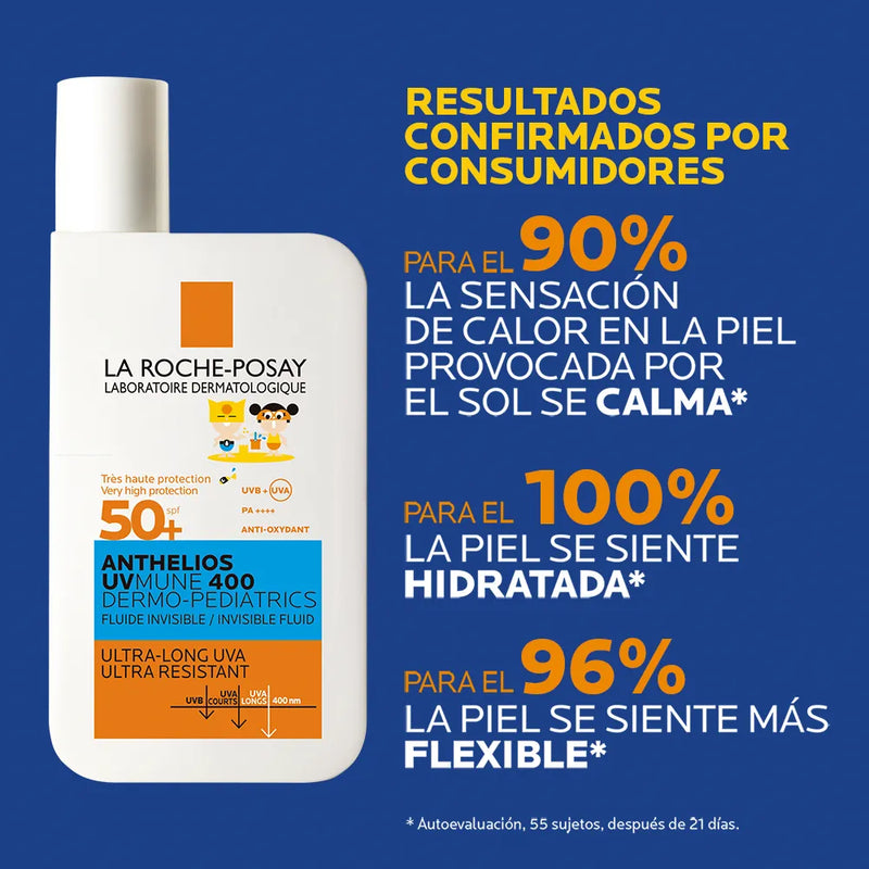 La Roche Posay Anthelios UvMune 400 Fluido Dermopediatrico SPF 50+ 50 Ml.
