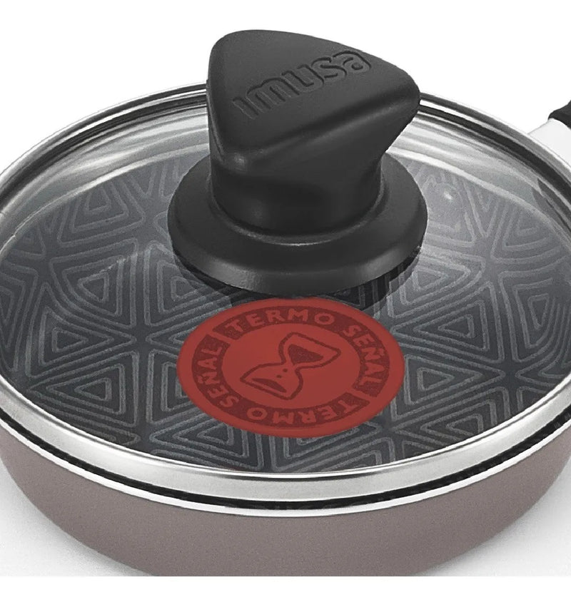 Cacerola Para Huevos 12cm Con Tapa Imusa Talent 5861029284 Gris Y Azul