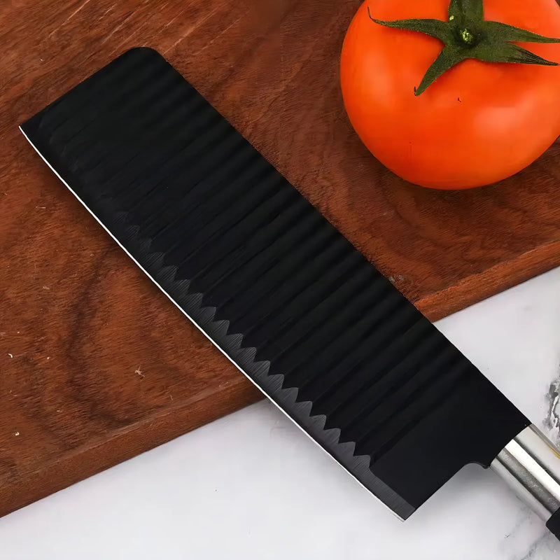 Juego De Cuchillos De Chef De Cocina De 6 Piezas Color Negro