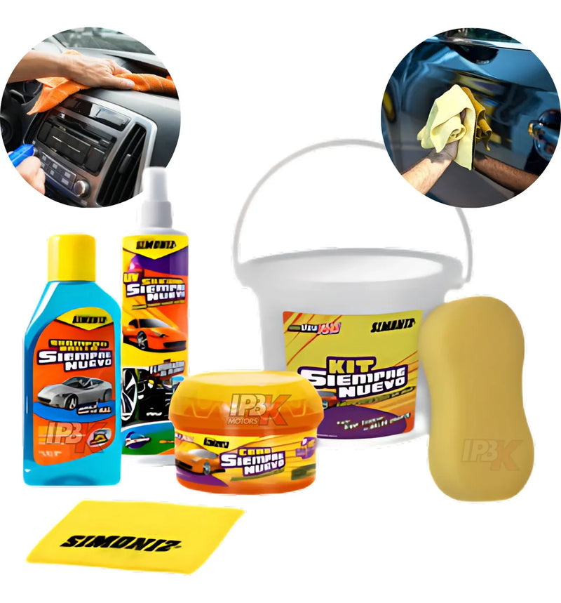 Kit Siempre Nuevo 6 Productos Simoniz Carro Moto