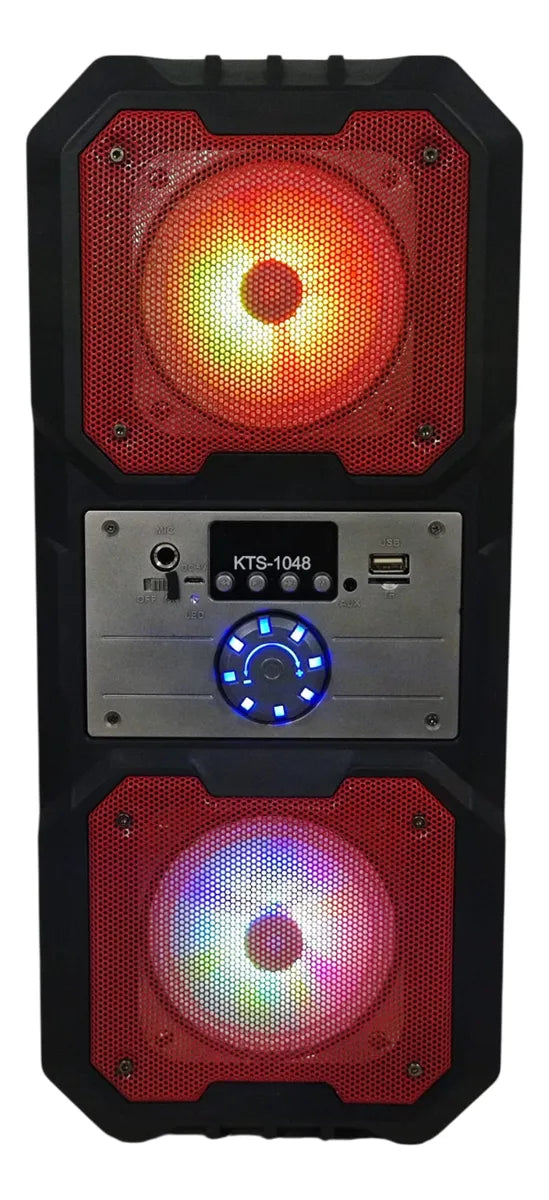 Parlante Bocina Altavoz Inalámbrico Bluetooth Portátil Luces