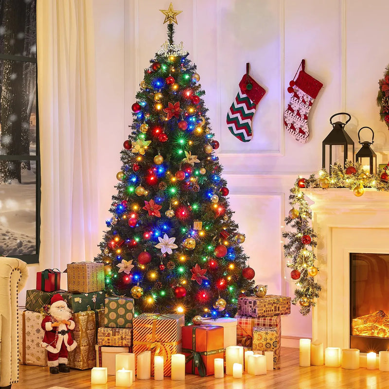 Yaheetech Arbol De Navidad Artificial De Abeto Preiluminado