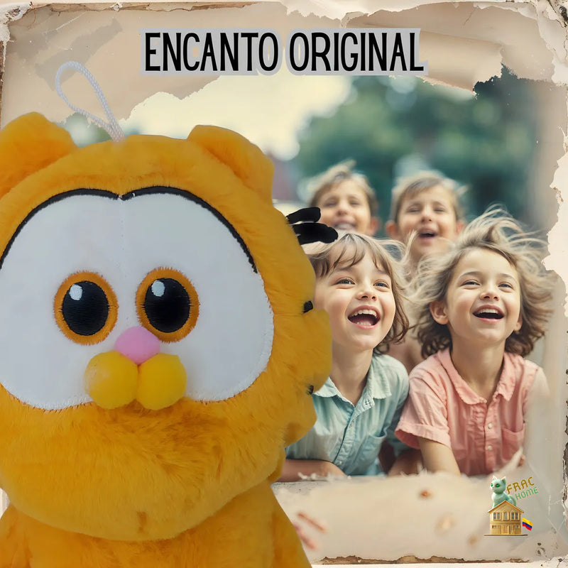 Regalo Peluche Muñeco Juguete Gato Gatico Minino Felino Michi Exótico Expresivo Premium Suave Felpa Naranja Tierno Adorable Encantador Decorativo Infantil Ideal
