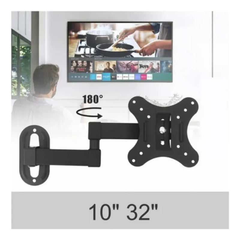 Soporte Base De Brazo Para Tv Televisión De 10 A 32 Pulgadas Negro