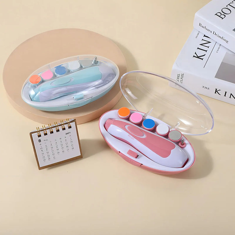 Lima Electrica Corta Uñas Bebe - Unidad Color Rosado
