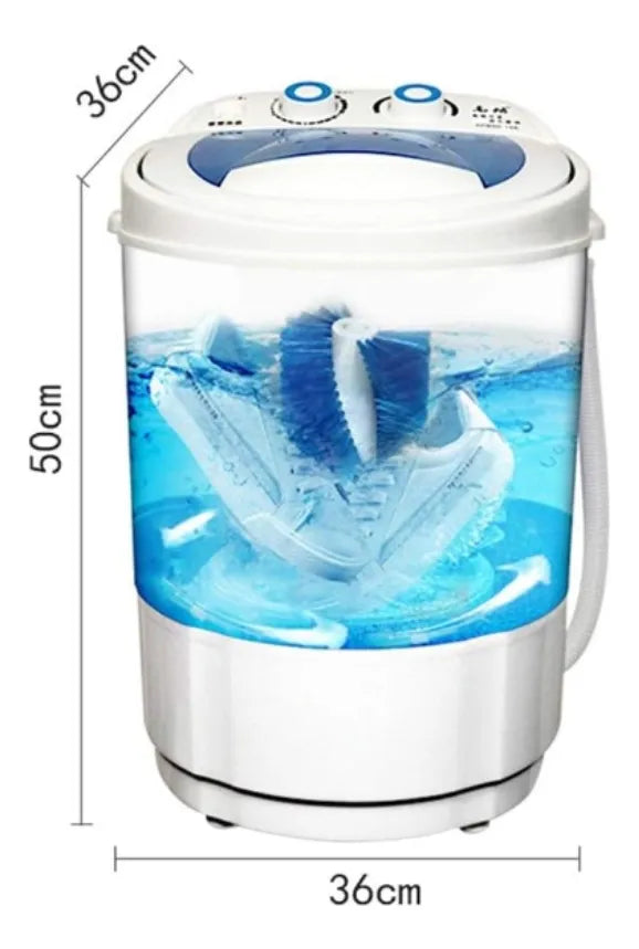 Mini Lavadora Portátil Semiautomática De 4.8 Kilos Blanco