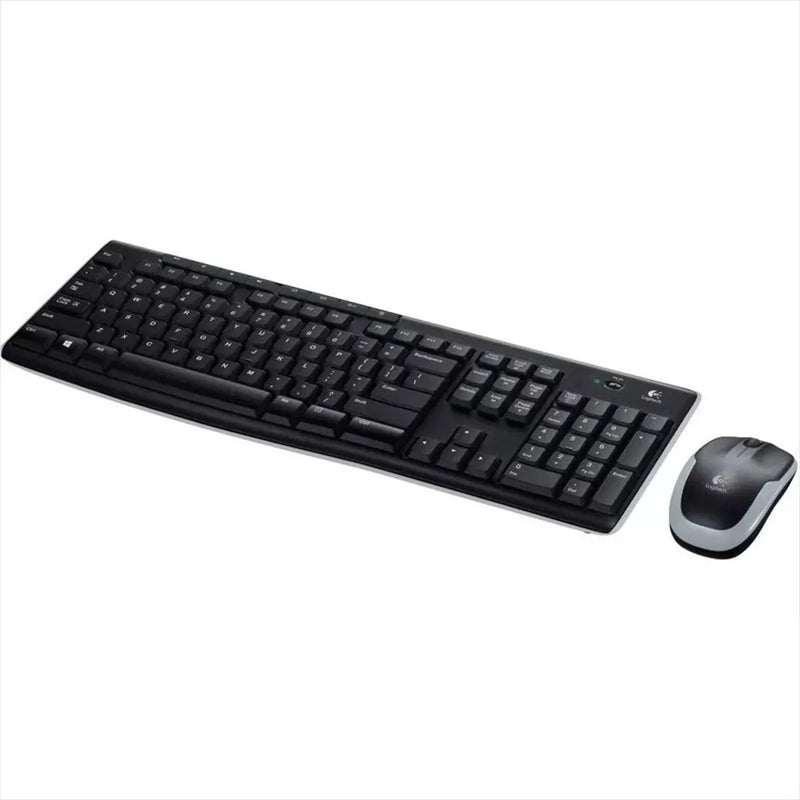 Combo Inalámbrico Logitech Mk270 + Pad Mouse Small (25x21cm) Mouse Negro Teclado Negro