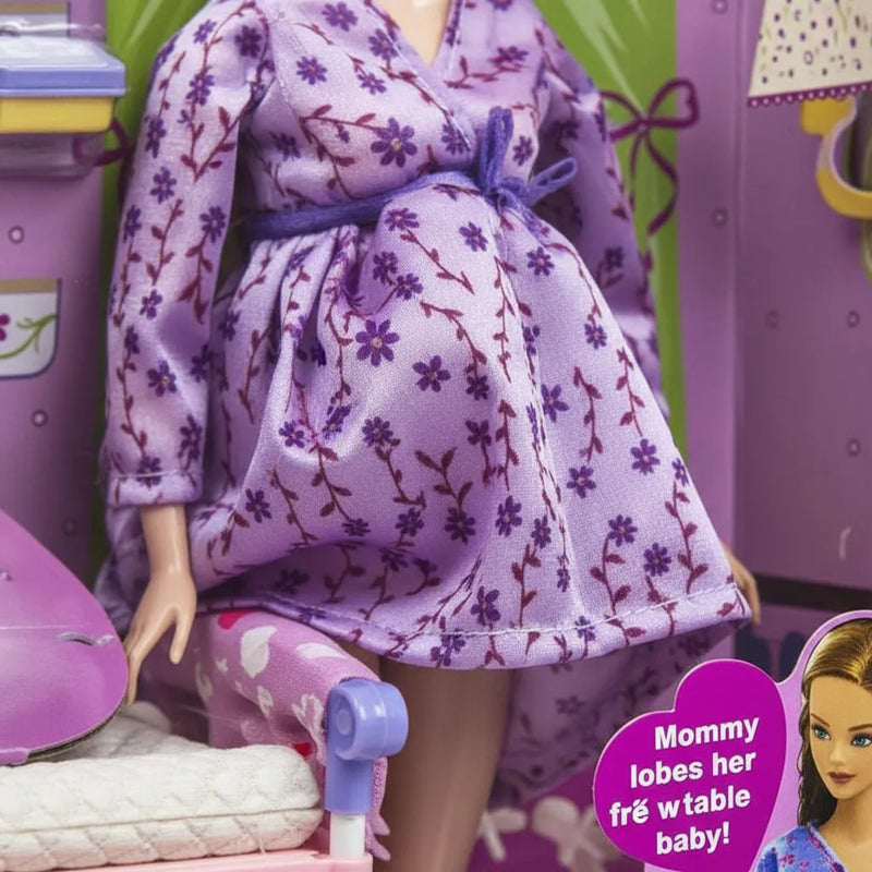 Lucy Barbi Muñeca Embarazada Con Accesorios Para Niñas