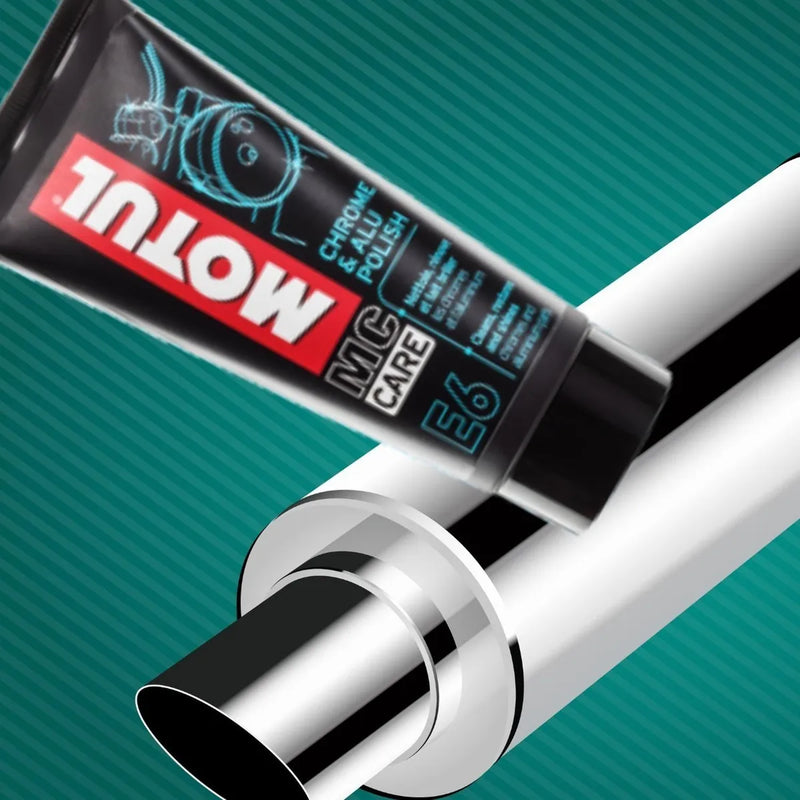 Motul E6 Brillador Partes Cromadas + Shampoo Autobrillante
