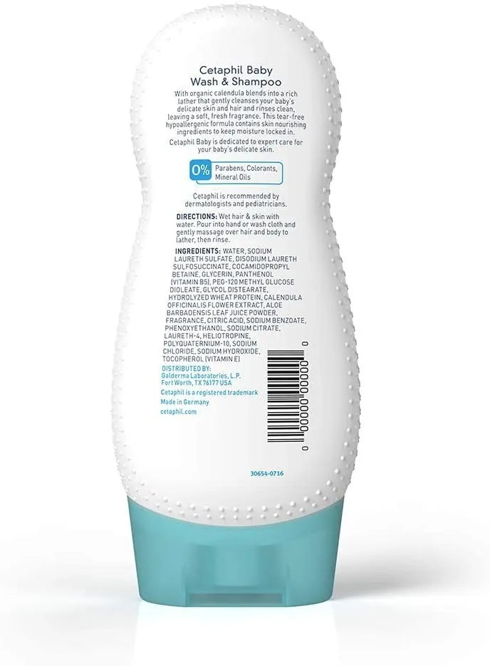 Shampoo Jabon Cetaphil Bebe Baby Wash Shampoo Hipoalergenico