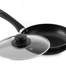 Sartén 20 Cm Universal Antiadherente Con Tapa De Vidrio 6 Color Negro